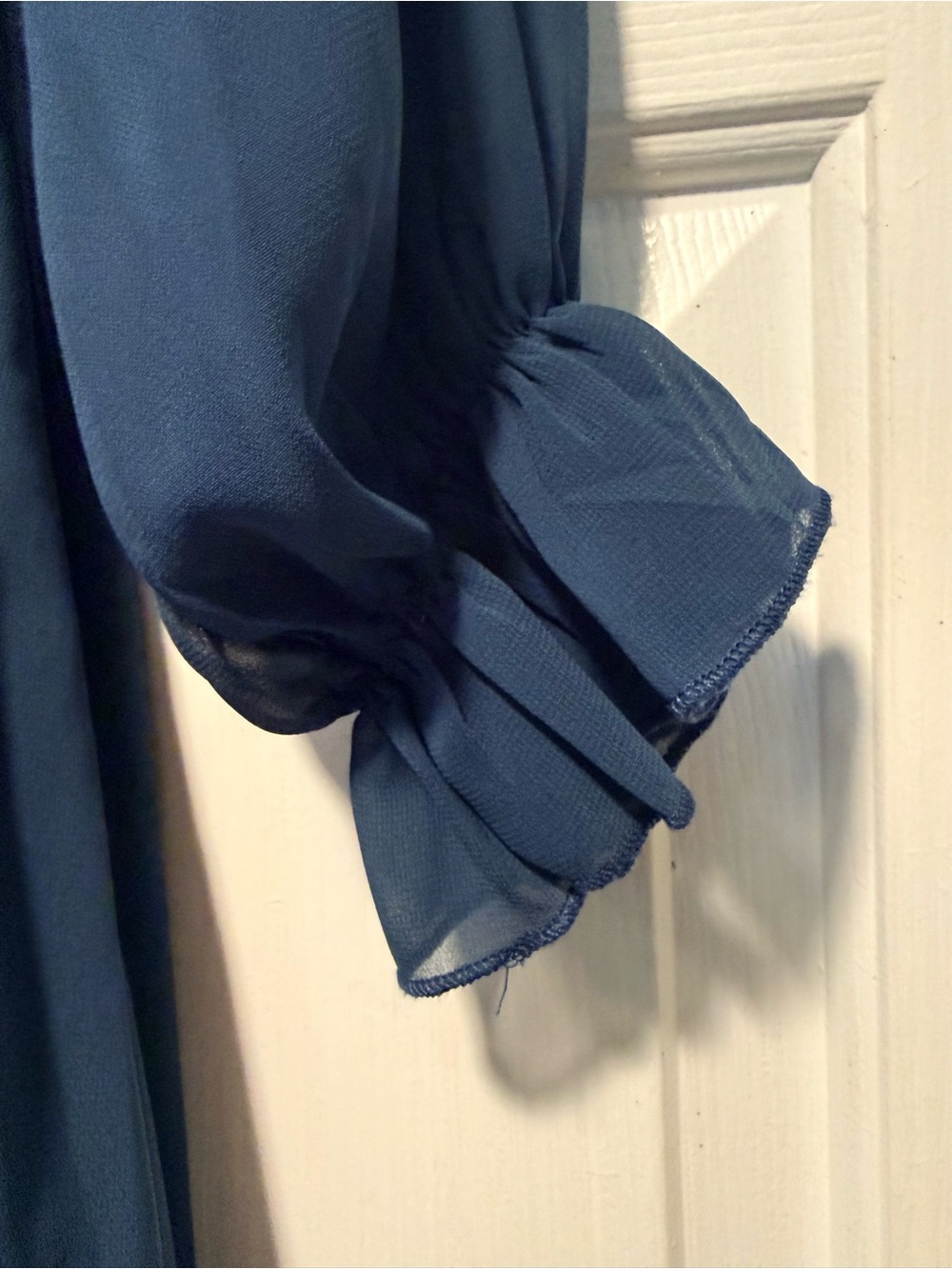 Baltic Born Navy Tiered Long Sleeve Maxi Dress - Picture 6 of 7